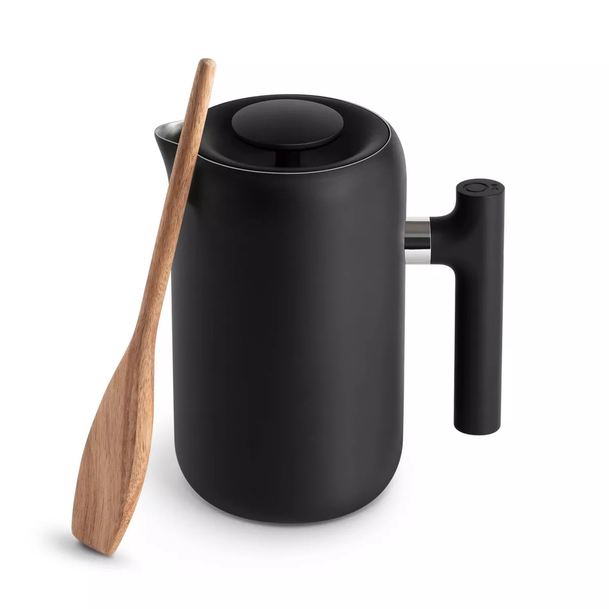 24oz Clara French Press Coffee Maker Matte Black: Stainless Steel, Manual, Permanent Screen Filter, 24 oz Capacity