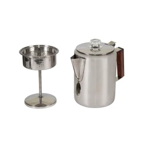 Stainless Steel Percolator Coffee Pot 9 Cups